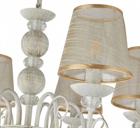 Подвесная люстра Arte Milano AM347620 347620/6 WT+G (220V, подвески, на цепи)