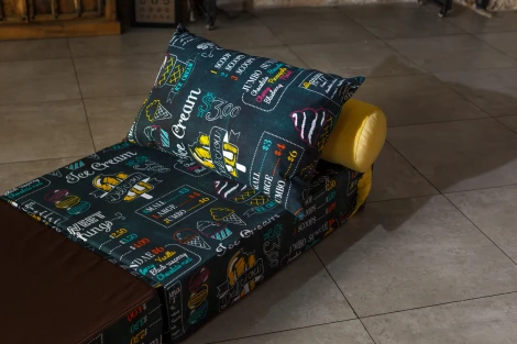 Бескаркасный диван Dreambag PuzzleBag Ice Cream L 4819700