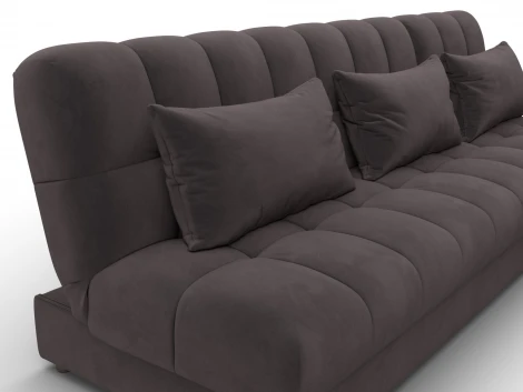 Диван угловой Лига-116 НПБ угол правый (ДСП,ЛДСП,Велюр/Коричневый) Лига Диванов 136955