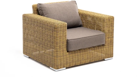 "Боно" кресло из искусственного ротанга, цвет соломенный 4SIS арт.УТ-00003966