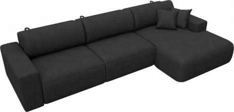 Диван угловой Лига-036 НПБ Классик Лонг правый угол Лига Диванов (Замша) арт.127800