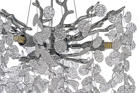 Подвесная люстра хрустальная Dio D`arte Tavenna Nickel Tavenna H 1.5.32.102 N (220V, на тросе)