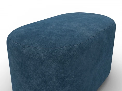 Пуф 007 (ДСП,Фанера/Пластик/Велюр/Синий) Лига Диванов 132518