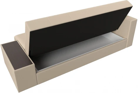 Диван-книжка Лига-020 стол слева (Бежевый,Коричневый/Экокожа) Лига Диванов арт.118537L