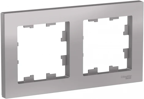 Рамка на 2 поста (алюминий) Systeme Electric AtlasDesign ATN000302