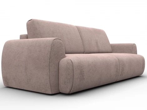 Диван прямой Лига-115 НПБ (ДСП,Фанера,Велюр/Бежевый) Лига Диванов 136931