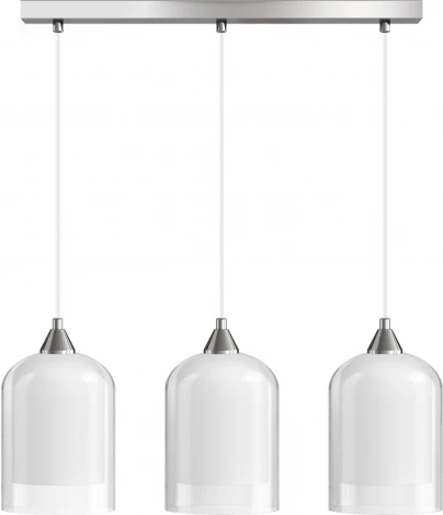 Подвесной светильник 33 ИДЕИ PND.102.03.03.002.CH-S.26.TR-S.27.WH (220V, на проводе)