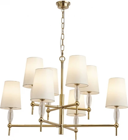 Подвесная люстра Newport 4370 4378/C gold (220V, на цепи)