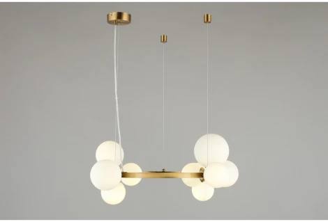 Подвесной светильник Aployt Letizia APL.314.03.11 (220V, на тросе, шарики, кольцо, молекулы)