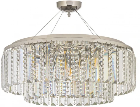 Подвесная люстра Arti Lampadari Milano E 1.5.D50.505 N (220V, хрусталь, на тросе, круглые)