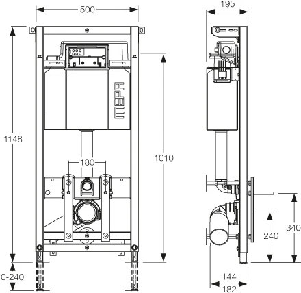 Система инсталляции для унитазов Mepa VariVIT A31 Mondo 514809