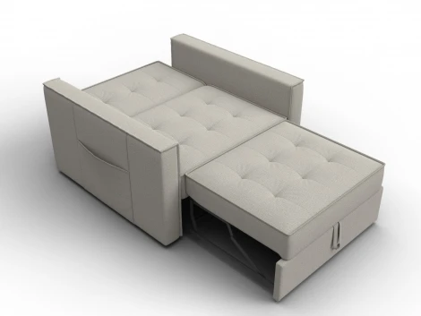 Кресло-кровать Лига-104 (80) (ЛДСП,Брус,Фанера,Рогожка/Бежевый) Лига Диванов 134842