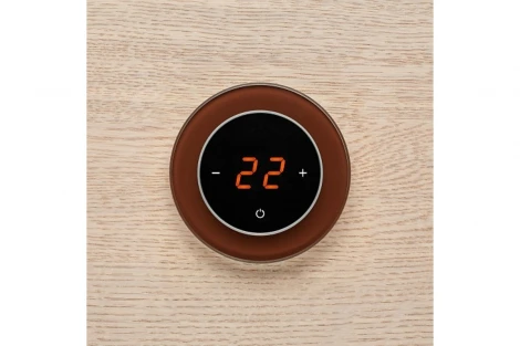 Терморегулятор AURA RONDA 8017 BROWN DARK (ТЕМНЫЙ КОРИЧНЕВЫЙ)