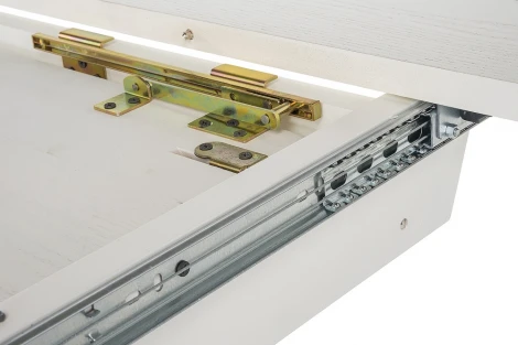 Стол деревянный Woodville Лорд молочный / золотая патина арт.615199