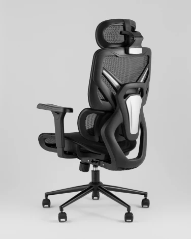 Кресло офисное TopChairs Structo черная сетка Stool Group УТ000042055