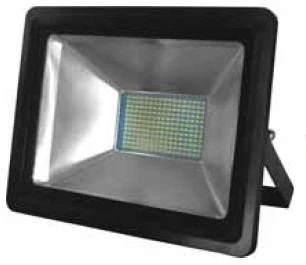 Прожектор уличный светодиодный Horoz, 1 плафон, черный с никелем и прозрачным