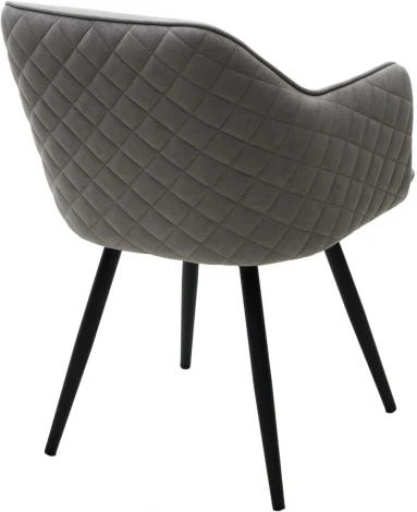 Стул M-City FORT 360 град. поворот. B22 Серый, велюр / черный каркас,