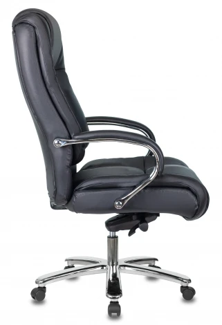 Кресло руководителя Бюрократ T-9925SL черный кожа крестовина металл хром