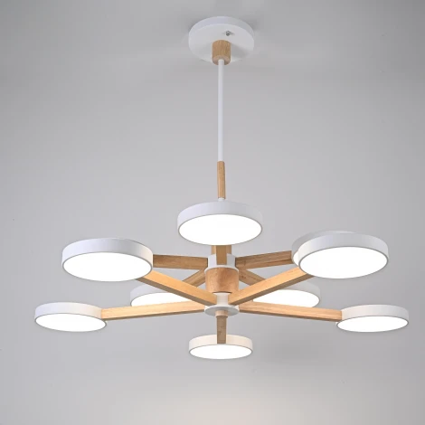 Потолочная люстра на штанге LED TURNA DBL L10 White ImperiumLoft Turna-Dbl01 (229079-26, Умный дом, WiFi, голосовое управление)