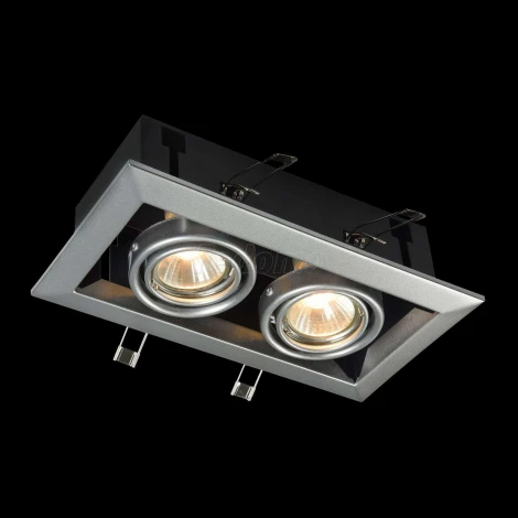 Встраиваемый светильник Metal Modern GU10 2x50Вт Maytoni Technical DL008-2-02-S (220V)