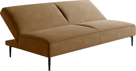 Este диван-кровать трехместный, прямой, без подлокотников, велюр коричневый Velutto 23 Top Concept арт.22309