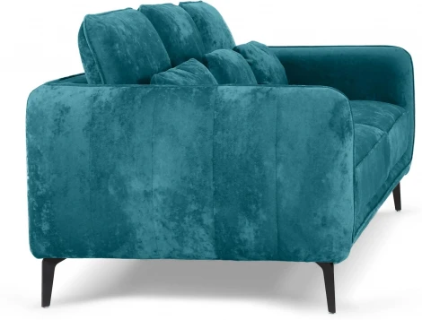 Диван Amsterdam трехместный ОГОГО (арт.786603), (Велюр,Ткань/Голубой)