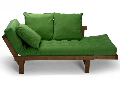Кушетка Arsko Свен орех зеленый вельвет
