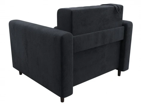 Кресло Лига-070 (ЛДСП,Брус,Фанера/Дерево/Велюр/Темно-серый) Лига Диванов 132555