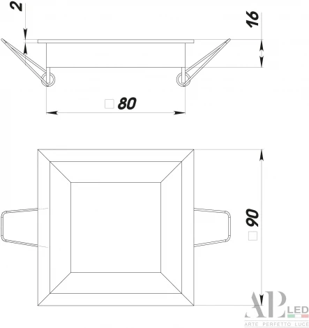 Точечный светильник встраиваемый APL LED Ingrid 3322.LDF5016/5W/4K (220V, IP40)