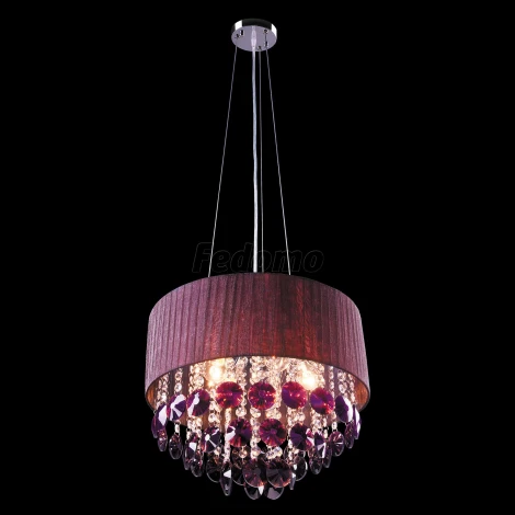 Подвесная люстра Eurosvet Diori 3153/5 хром/гранатовый Strotskis