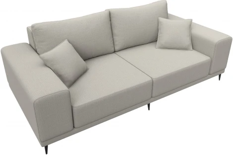 Диван прямой Льюес (Бежевый/Рогожка) Лига Диванов арт.122671