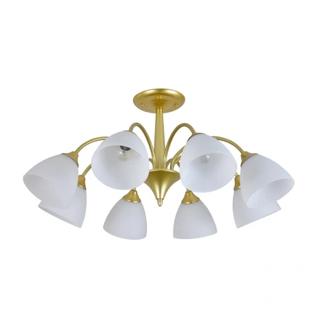 Потолочная люстра на штанге Escada Ilex ES0000034 150003/8R E27*60W Gold