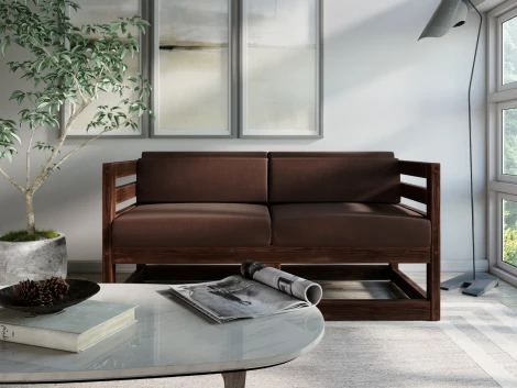 Диван Arsko Магнус М орех велюр коричневый