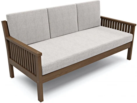 Диван Arsko Норман Б орех серая рогожка