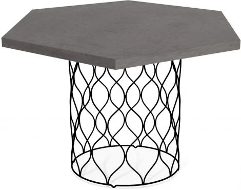 Столик журнальный Sheffilton SHT-TU49/TT20 70 ЛДСП черный муар/бетон чикаго темно-серый от фабрики Sheffilton