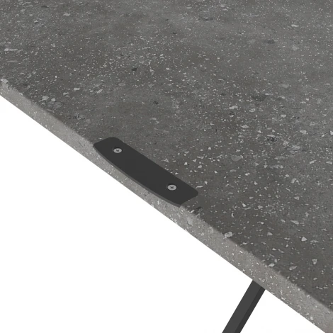 Стол универсальный трансформируемый АНДРЭ Loft ЛДСП терраццо/чёрный от фабрики Mebelik