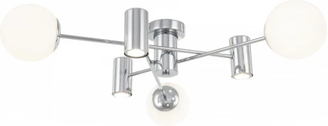 Потолочная люстра на штанге Arte Milano Napoli-5854 335854/3+3 CR (220V, шар)
