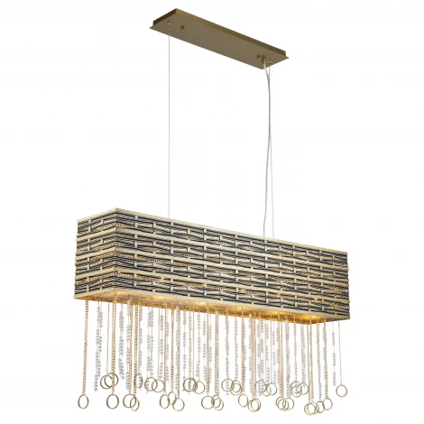 Подвесная люстра Lucia Tucci Perso 4930.6 gold&black (220V, на тросе)