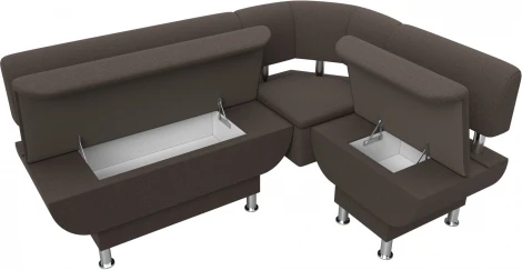 Диван кухонный угловой Альфа правый угол Лига Диванов (Рогожка) арт.123815