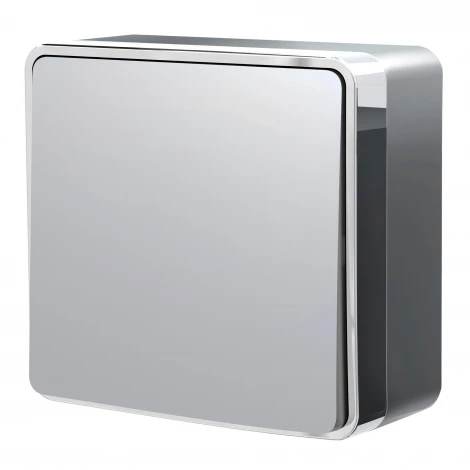 Выключатель одноклавишный проходной Gallant (серебряный) Werkel W5012006 (a052768)