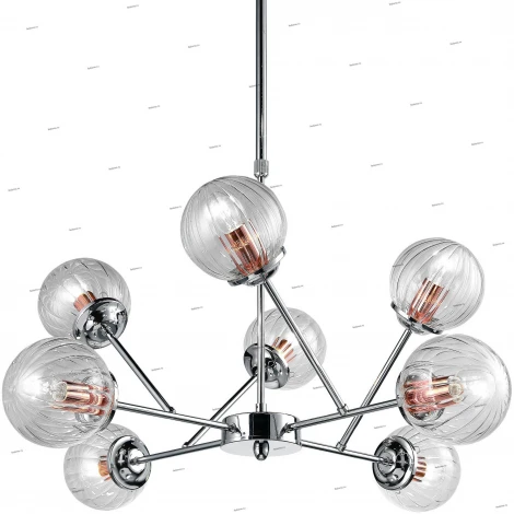 Подвесная люстра Arte Lamp Arancia A9276LM-8CC (220V, паук, молекулы)