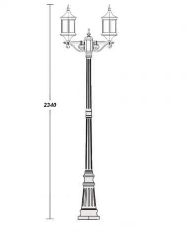 Наземный фонарь Oasis Light Bern 2 S 89809AS