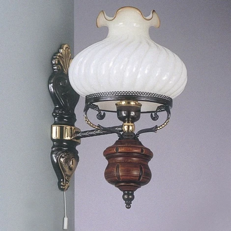 Бра с выключателем в виде керосиновой лампы A.760/1 Reccagni Angelo 760 A 760/1 (220V, фонарь, под старину, керосиновая лампа)