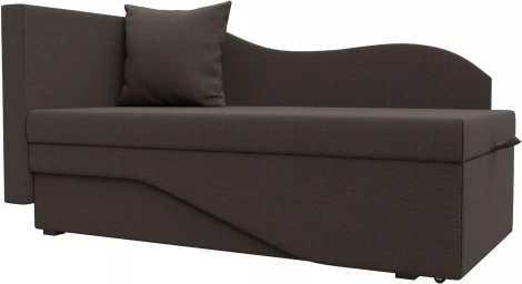 Кушетка Гармония левая (Коричневый/Рогожка) Лига Диванов арт.125297L