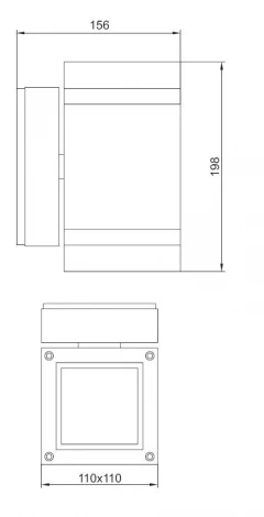 Архитектурная подсветка Oasis Light 6056 Gr (220V, куб, IP45)