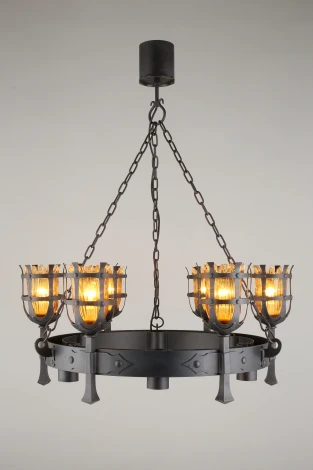 Подвесная люстра Aployt Simona APL.500.03.12 (220V, на цепи, под старину, факел)