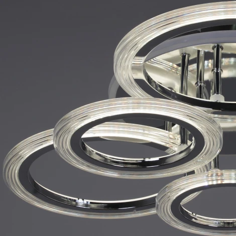 Потолочная люстра светодиодная на штанге с пультом Reluce 09812-3.3-3+3D CR (RGB) (220V)