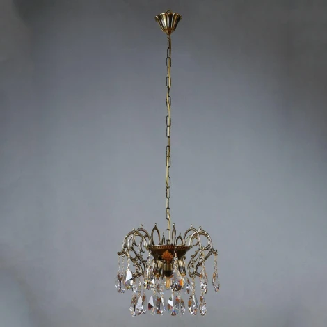 Подвесная люстра Ambiente by Brizzi Alicante 8888/3 CL PB Tear Drop (220V, на цепи)