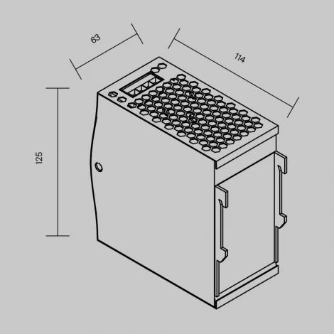 Блок питания PSL015 24В 240Вт Maytoni Блоки питания 24В 821013