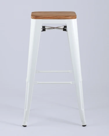 Стул барный Stool Group TOLIX WOOD белый глянцевый УТ000001864